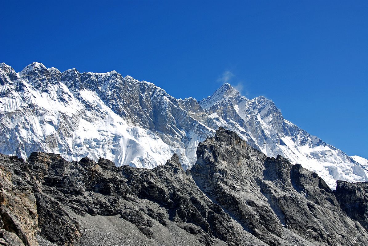 Kongma La 10 Nuptse South Face, Lhotse West Face, Lhotse South Face, Lhotse Shar, And Shartse